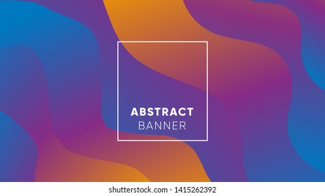 Abstract wallpaper vector banner, geometric design. Bright background with gradient 