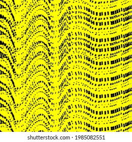 Abstracto vectorial de papel tapiz sin fisuras ondas horizontales de puntos pequeños cuadrados de color sobre un fondo