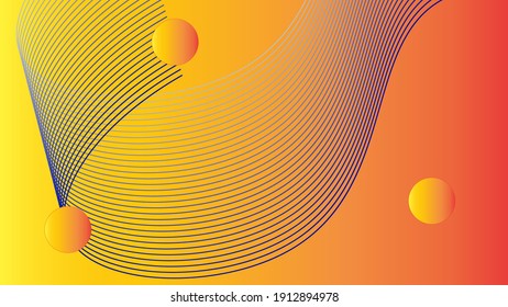 Abstract wallpaper with waves, Use for social media banner, Instagram Post, Facebook Post, Twitter Post. Vector illustration, EPS 10