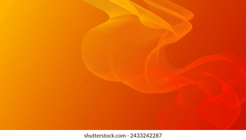 fondo de pantalla abstracto de la línea ondulada que fluye marco de humo, degradado de fuego rojo y naranja colorido, fondo de pantalla con diseño de rayas, ilustración vectorial