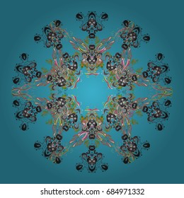 Abstract wallpaper, wrapping decoration. Snowflake simple. 