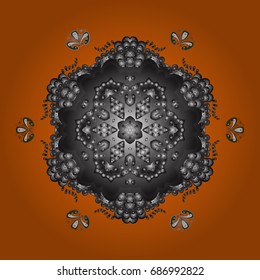 Abstract wallpaper, wrapping decoration. Symbol of winter, Merry Christmas holiday, Happy New Year celebration Vector illustration. Snowflake simple. Snow on colorful background.