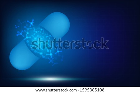 Abstract wallpapers, Drug development and production technology, Molecular structure technology of drugs
