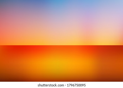 Los papeles de las paredes son abstractos y cuentan con un cielo con reflejos anaranjados y un fondo marrón y amarillo que se puede utilizar como telón de fondo.