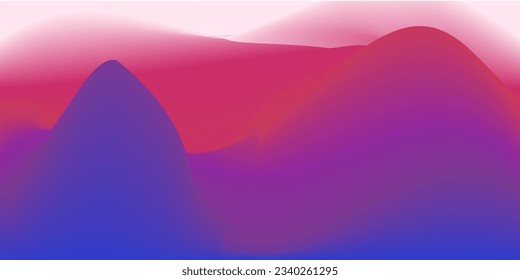 Abstrakte Wallpaper in Form von Hügeln oder Tälern mit subtilen Farbabstufungen. Vektorgrafik