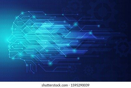 Abstract wallpapers, network technology and the brain, electrical system technology in the body