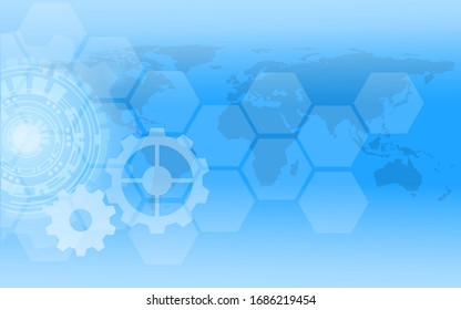 Abstract wallpapers, technology backgrounds, engine technology of the future
