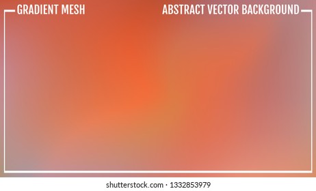 Abstract warm background motion blur. Natural bright colors. Poster With Gradient Mesh
