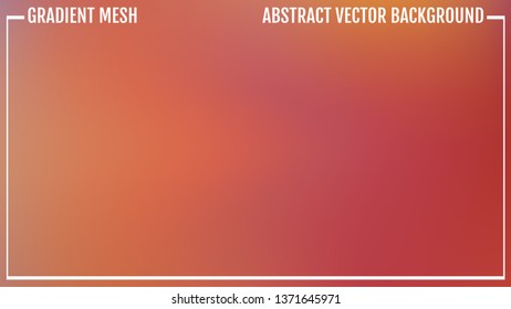 Abstract warm background motion blur. Natural bright colors. Poster With Gradient Mesh