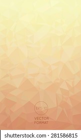 Abstract warm colors triangular low poly style vector background,Vector illustration