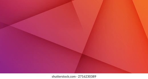 Fondo geométrico de degradado cálido Abstractas con capas superpuestas. Diseño de moda creativo moderno en Ilustración vectorial
