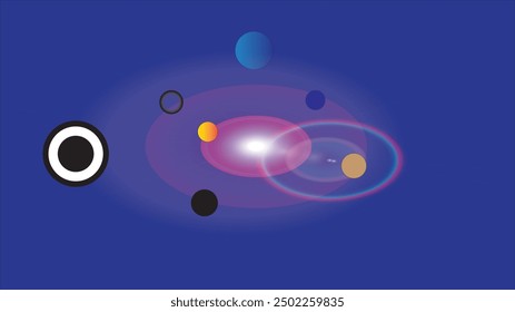 Abstract Warm sunbeams light effects isolated on black background. vector design.