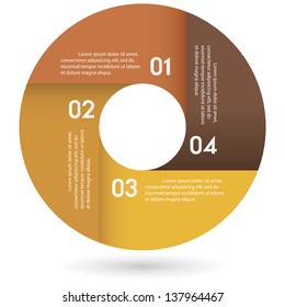 abstract warm tone clean number banners and place for your text. vector.
