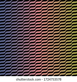 Abstract warm wave pattern for background or decorative, Vector creative design concept welcome to summer.