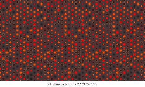 Abstractas patrón de lunares cálidos.  Diseño vibrante y repetitivo perfecto para fondos, textiles o diseño de Sitio web. Evoca sentimientos de energía, calor y movimiento sutil.