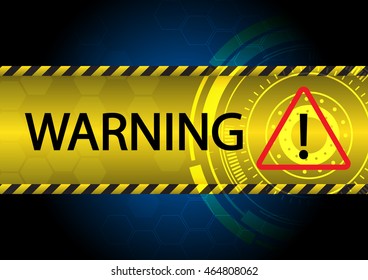 Abstract warning sign vector illustration