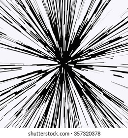 abstract warp stars time
