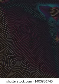 Abstract Warped colorful Lines Background
