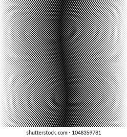 Abstract warped Diagonal Striped Background . Vector curved twisted slanting, waved lines texture
