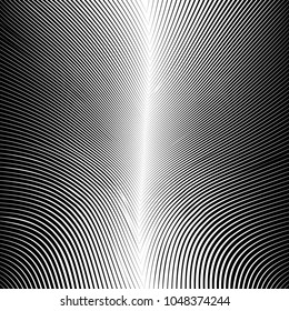 Abstract warped Diagonal Striped Background . Vector curved twisted slanting, waved lines texture