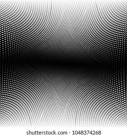 Abstract warped Diagonal Striped Background . Vector curved twisted slanting, waved lines texture