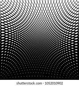 Abstract warped Diagonal Striped Background . Vector curved twisted slanting, waved lines texture