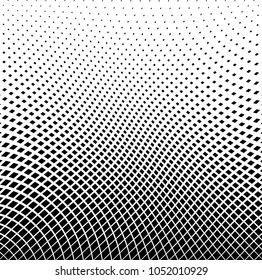 Abstract warped Diagonal Striped Background . Vector curved twisted slanting, waved lines texture