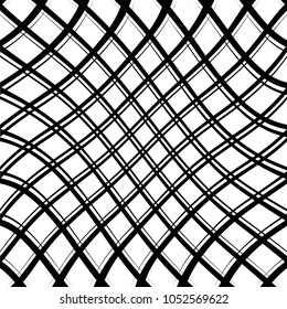 Abstract warped Diagonal Striped Background . Vector curved twisted slanting, waved lines texture