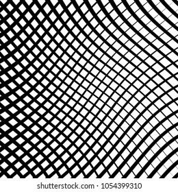 Abstract warped Diagonal Striped Background . Vector curved twisted slanting, waved lines texture