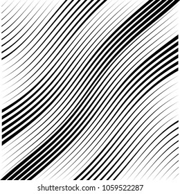 Borde diagonal retorcido abstracto en segundo plano. Tejido de líneas onduladas curvado, textura de líneas onduladas
