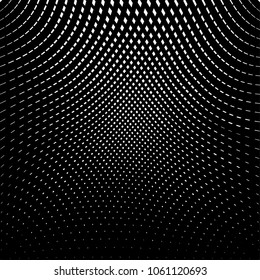 Abstract warped Diagonal Striped Background . Vector curved twisted slanting, waved lines texture