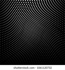 Abstract warped Diagonal Striped Background . Vector curved twisted slanting, waved lines texture