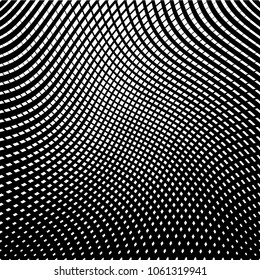 Abstract warped Diagonal Striped Background . Vector curved twisted slanting, waved lines texture