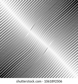 Abstract warped Diagonal Striped Background . Vector curved twisted slanting, waved lines texture
