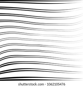 Abstract warped Diagonal Striped Background . Vector curved twisted slanting, waved lines texture