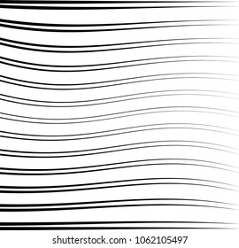 Abstract warped Diagonal Striped Background . Vector curved twisted slanting, waved lines texture