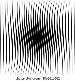 Abstract warped Diagonal Striped Background . Vector curved twisted slanting, waved lines texture