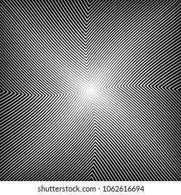 Abstract warped Diagonal Striped Background . Vector curved twisted slanting, waved lines texture