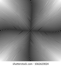 Abstract warped Diagonal Striped Background . Vector curved twisted slanting, waved lines texture
