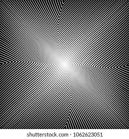 Abstract warped Diagonal Striped Background . Vector curved twisted slanting, waved lines texture
