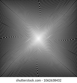 Abstract warped Diagonal Striped Background . Vector curved twisted slanting, waved lines texture