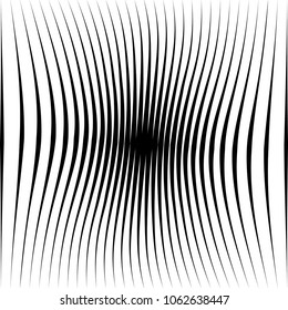 Abstract warped Diagonal Striped Background . Vector curved twisted slanting, waved lines texture