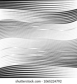 Abstract warped Diagonal Striped Background . Vector curved twisted slanting, waved lines texture
