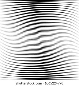 Abstract warped Diagonal Striped Background . Vector curved twisted slanting, waved lines texture
