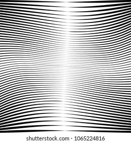 Abstract warped Diagonal Striped Background . Vector curved twisted slanting, waved lines texture