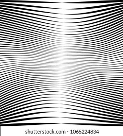 Abstract warped Diagonal Striped Background . Vector curved twisted slanting, waved lines texture