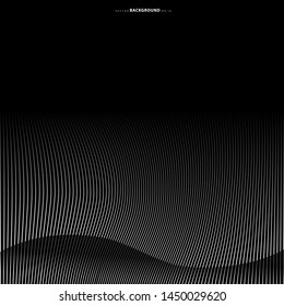 Abstract warped Diagonal Striped Background. Vector curved twisted slanting, waved lines texture. Brand new style for your business design.