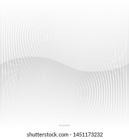 Abstract warped Diagonal Striped Background. Vector curved twisted slanting, waved lines texture. Brand new style for your business design.