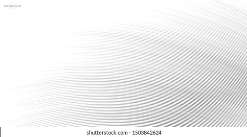 Abstract warped Diagonal Striped Background. Vector curved twisted slanting, waved lines texture. Brand new style for your business design.