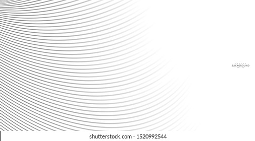 Abstract warped Diagonal Striped Background. Vector curved twisted slanting, waved lines texture. Brand new style for your business design.